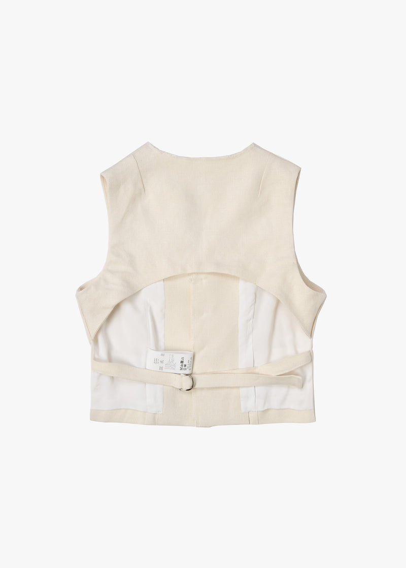 Jane Smith Linen Short Vest