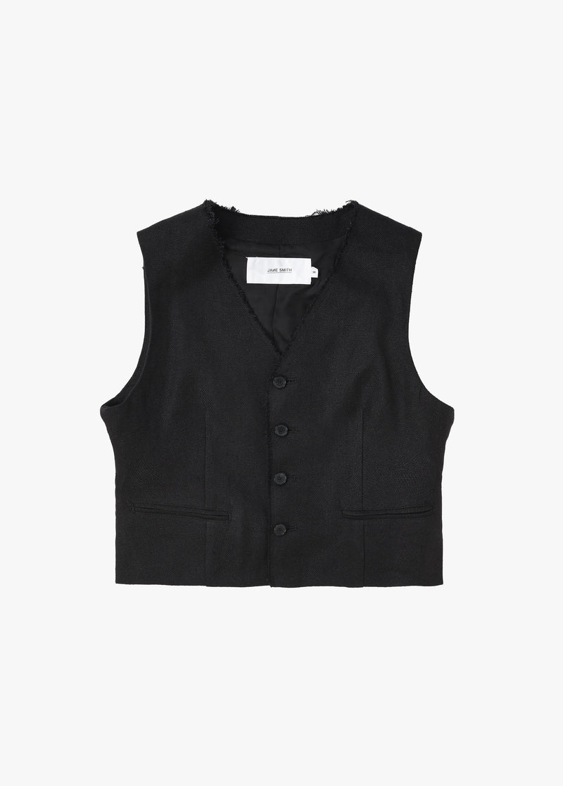 Jane Smith Linen Short Vest